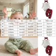 thumbnail image 3 of larppty Newborn Baby Girl Clothes Rib Knit Romper Daisy Print Pants Infant Girl Outfit with Headband, 3 of 7