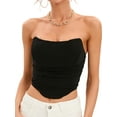 thumbnail image 4 of YouLoveIt Women's Strapless Bustier Corset Ladies Crop Tube Top Off Shoulder Push Up Corsets Slim Crop Tops Backless Bodyshaper for Women, 4 of 8