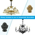 thumbnail image 7 of Uxcell 36 x 28mm  Lamp Finials Caps Knob, Solid Lamp Shade Top Decoration Screw Cap Nuts, Gold Bronze 1 Set, 7 of 7