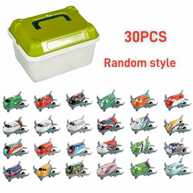 MesaSeCA 30-Piece Mini Airplane Toy Set with Pull-Back Mechanism Perfect for Parties And Birthdays Suitable for Ages 3-6