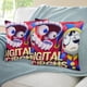 thumbnail image 3 of El Asombroso Circo Digital Fundas de almohada de terciopelo con tema, regalos de funda de almohada, decoración para el hogar, cojín de lanzar, regalo de cumpleaños para fans y parejas. 45cm x 45cm., 3 of 6
