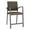 Adler-Castillo Brown, variant on Newport Reception Waiting Room 24.5" Hip Chair / Charcoal Steel / Black