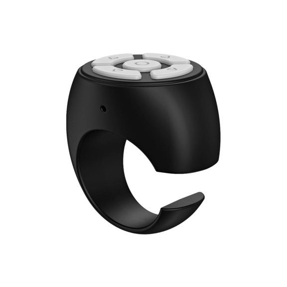 JOGZMZ Bluetooth 5.3 Remote Control Ring, Wireless Camera Shutter Selfie Button for Cell Phone Remote Clicker, Page Turner Volume Adjustment, Simulate Mouse
