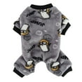 thumbnail image 2 of Fleece Dog Pajamas Winter Warm Puppy Clothes Pjs for Small Dogs Girls Pet Pjs Sweater Outfit Soft Doggy Jumpsuit Costume Cat Clothing Coats, 2 of 9