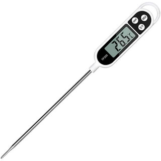 LeKY Oil Thermometer High Precise Heat Resistant Hand-held Meat Pastry Fried  Food Thermometer Household Supplies 30cm 