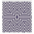 thumbnail image 3 of Ambesonne Abstract Shower Curtain, Symmetric Triangles, 69"Wx75"L, Indigo Cream, 3 of 3