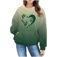 thumbnail image 2 of Sweatshirt Sweater for Girls Crewneck Oversized Pullover Cotton Clothes Printed Long Sleeves Tops Casual Fleece Sweater with Pocket Fall Winter Warm Sweatshirts Kids Hoodies, 2 of 5