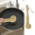 thumbnail image 1 of Juego de cepillos de limpieza con mango de madera - Cerdas de fibra natural para biberones, tazas y ollas - Cepillo de cocina ecológico de 8,66 pulgadas de largo con lazo colgante, 1 of 5