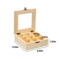 thumbnail image 2 of ACDANC Tea Bag Countertop Holder Restaurant Coffee Organizer Compartment Tea Box, 2 of 7