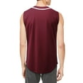thumbnail image 2 of Hat and Beyond Men's Button Down Sleeveless Baseball Jersey Softball Tank Top, 2 of 6