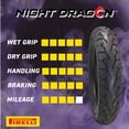 thumbnail image 3 of Pirelli Night Dragon GT 130/90B16 M/C 73H REINFTL Cruiser Motorcycle Rear Tire - Superior Traction & Handling for High-Performance Cruisers w/ Keychain, 3 of 9