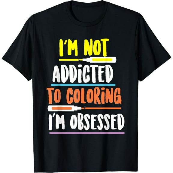 Funny Coloring Crayons Design For Colored Pencils Lovers T-Shirt