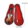 thumbnail image 2 of HLONK Wooden Small Violin Four-piece Set  Includes Violin  Stand  Bow and Case  Mini Musical Instrument  Micro Violin Model  Home Decoration  Exhibition Decoration  Perfect Gift for Famil, 2 of 7