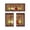 Brown, variant on Gumesh Kitchen Curtains, Short Non-See-Through Privacy Tier Curtains, Light Filtering Semi Sheer Small Window Drapes for Bathroom Cafe, 3Pcs