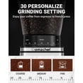 thumbnail image 3 of AMZCHEF Coffee Grinder Electric - Espresso Grinder with 30 Grind Settings for 1-12 Cups or up to 40 secs, Anti-Static Conical Burr Coffee Grinder wit, 3 of 7