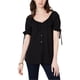 thumbnail image 1 of Michael Kors Blusa con volantes para mujer negro 16 Michael Kors Pullover, 1 of 1