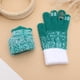 thumbnail image 4 of Guantes cálidos de Navidad con adornos de copo de nieve y árbol de Navidad, guantes de felpa de punto grueso y acolchados para invierno, guantes con dedos que gotean, guantes para montar, guantes de n, 4 of 6
