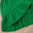 thumbnail image 5 of Edvintorg 9Months-4Years St. Patrick's Day Toddler Girl Outfits Set Clearance Solid Color Long Sleeve Tuxedo Skirt + Bell Bottoms + Hair Tie Children Clothes Girls Three-Piece Suit, 5 of 6