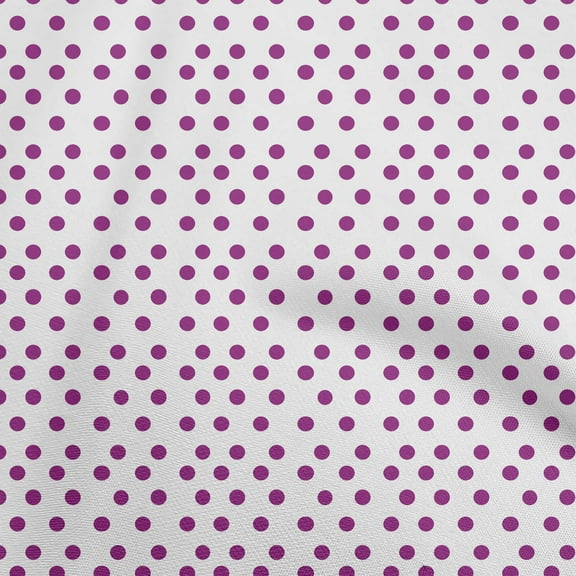 oneOone Polyester Lycra Purple Fabric Dots Quilting Supplies Print Sewing Fabric By The Yard 56 Inch Wide