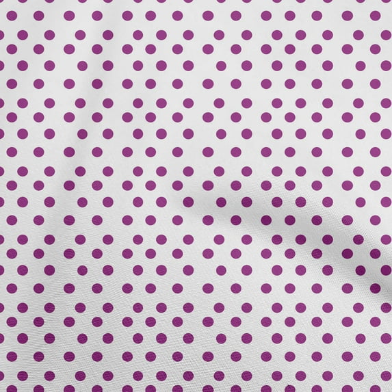 oneOone Cotton Poplin Purple Fabric Dots Craft Projects Decor Fabric Printed By The Yard 56 Inch Wide