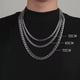 thumbnail image 1 of Collar de acero de titanio, cadena cubana de hip-hop de moda, cadena de suéter de estudiante, cadena de clavícula de pareja, 1 of 5