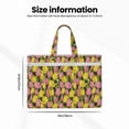 thumbnail image 3 of Pofeuu Tulips Flowers Print Laptop Bag Carrying - Computer Bag Laptop Case Shoulder Slim Work Travel, 3 of 8
