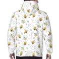 thumbnail image 7 of Wukai Bee Print Men Hoodies Fleece Sweatshirts Long Sleeve Sweaters Pullover Fall Outfits Winter Clothes-4X-Large, 7 of 7
