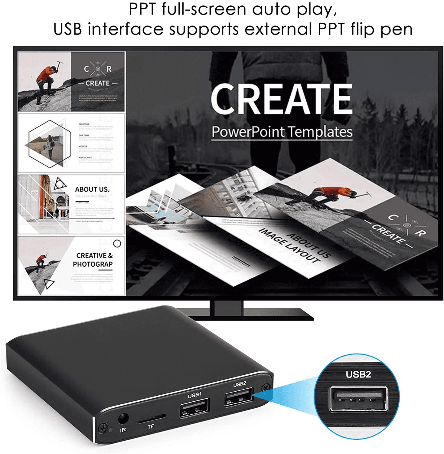 RIWPKFH 4K H.265 Advertising HD Media Player Mini 1080P Full HD MP4 Video MultiMedia HDD Player For Micro SD TF Card USB Disk Pen drive