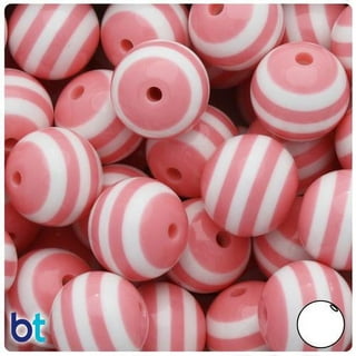 Pink, White, Light Pink, Hot Pink, & Clear Color Small Beads