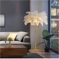 thumbnail image 3 of Floor lamp Nordic Ostrich Feather Floor Lamp Living Room Decorative Table Lamp LED Bedside Lamp Creative Resin Lighting Floor lamp, 3 of 7