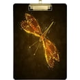 thumbnail image 1 of FMSHPON Golden Dragonfly Art Clipboard Hardboard Wood Nursing Clip Board and Pull for Standard A4 Letter 13x9 inches, 1 of 7