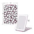 thumbnail image 4 of Impressions Vanity Hello Kitty Touch Pad Mini Tri-Tone Makeup Mirror with Printed Flip Cover and LED Strip, Travel Vanity Mirror with Touch Sensor Switch and USB Extension (White/Pink), 4 of 4