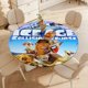 thumbnail image 4 of La era de hielo-theme Fitted Round Tablecloths Elastic Edged Table Covers Waterproof Table Cloth for Kitchen Holiday Party Tables Decor 150cm, 4 of 6