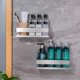 thumbnail image 4 of Self-adhesive Shower Caddy No Drilling Shower Caddy Bathroom Shelf SUS304 Stainless Steel, 4 of 5