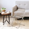 thumbnail image 1 of Muebles de silla transparente de acrílico, silla de foto , silla plegable, silla de foto de tienda de ropa para oficina Gris claro Salvador Dali Asiento plegable al aire libre, 1 of 10