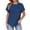 Navy, variant on Vmvidoty Womens Summer Tops 2026 Cap Sleeve Trendy Crewneck Loose Fit T Shirts Gray XXL