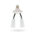 thumbnail image 2 of E27 Splitter 220V 3A Lamp Bulb Socket Converter Light Adapter Improvement Plastic Portable Holder Warehouse Accessory 1 to 2, 2 of 7
