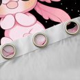 thumbnail image 4 of Castle Fairy Animal Axolotl Salamander Curtains Pack Of 2 (42X84 Each) for Kids Children,Pink Flower Sakura Curtains Blackout,Black Pink Bedroom Curtains,Breathable Home Decor, 4 of 6