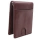 thumbnail image 2 of Tarjetero de piel sintética Cartera resistente al desgaste con ranuras para varias tarjetas Cartera ultrafina para hombre Marrón, 2 of 10