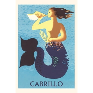 Pocket Sized - Found Image Press Journals: Vintage Journal Mermaid, Cabrillo (Paperback)