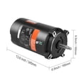 thumbnail image 3 of KFFKFF 1 HP Swimming Pool Pump Motor, 56J Frame, Dual Voltage 115V(9.8 Amps)/230V(4.9 Amps) 3450 RPM, 60Hz Frequency, 1.4 Service Factor, 90μF/250V Capacitor, Counter Clockwise Rotation Round, 3 of 9