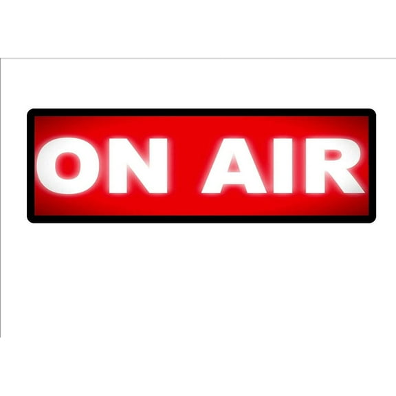 Metal Tin Sign on Air Studio Sign Recording Studio Sign Wall Hanger Decor Wall Decoration Art 4x16 Inch