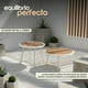 thumbnail image 2 of Bossa Sala para Jardín Exterior Terraza o Patio| 2 Sillones Individuales y Sofa Doble| 2 Mesas de Centro Resistentes al Agua Incluidas Calacia, 2 of 11