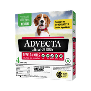 Angle View: Advecta Ultra Flea & Tick Topical Treatment, Flea & Tick Control for Medium Dogs, 4 Monthly Doses
