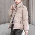 thumbnail image 4 of Ofreoo Fashion Women's Casual Long Sleeve Solid Zipper Pocket Ladies Tops Blouse Coat Outwear Jacket Christmas Gift, 4 of 5
