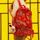 thumbnail image 4 of Mochila de lona con diseño de flores de estilo étnico, nueva y popular mochila de viaje unisex de gran capacidad, versátil y de colores contrastantes, 2024, 4 of 5