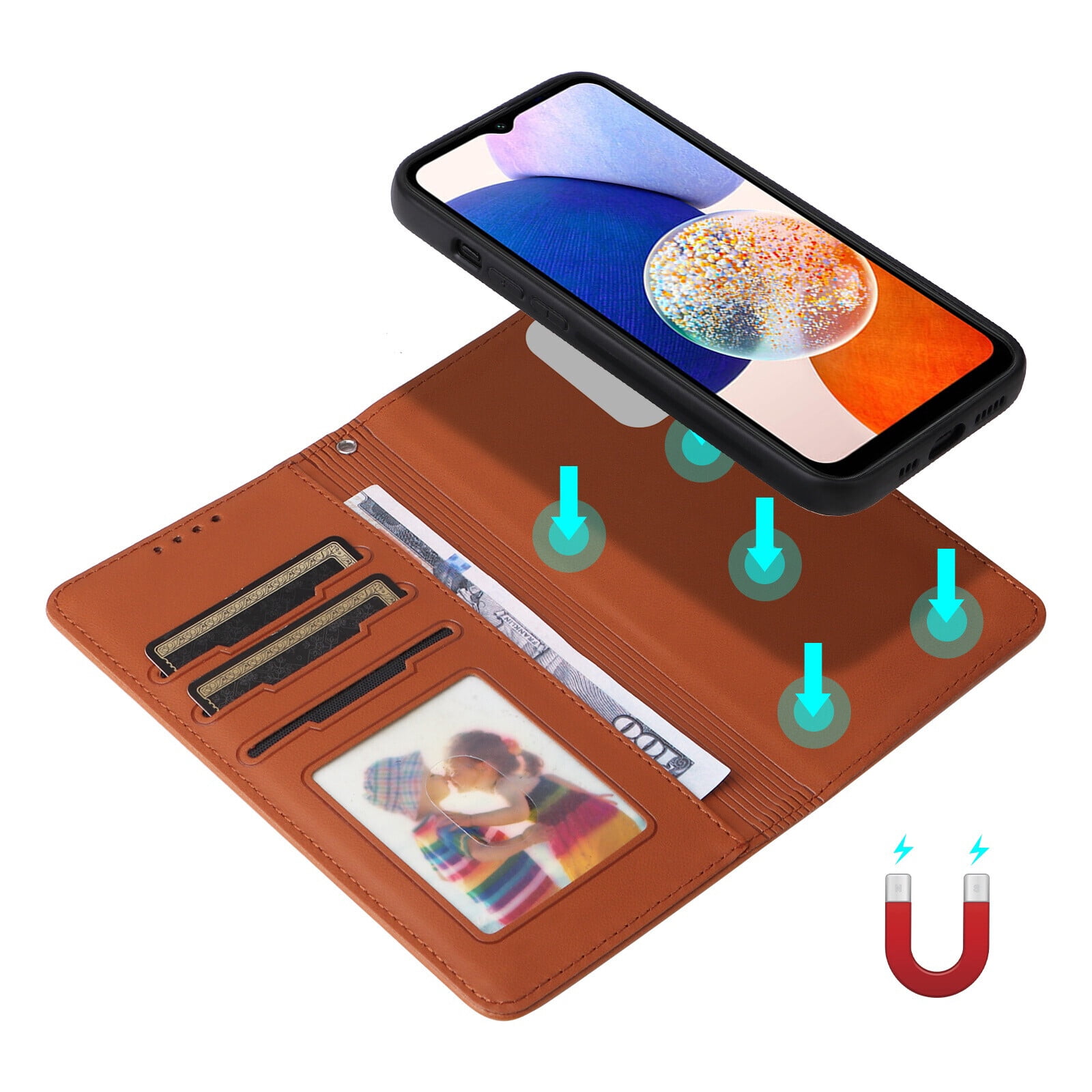 Samsung Galaxy A15 5G/4G Case ,Detachable 2 in 1 Wallet