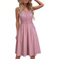 thumbnail image 1 of PENGXIANG Robe d'Été Imprimée Décontractée pour Femmes Slip Midi Robe B XXL, 1 of 5