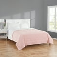 thumbnail image 4 of Mainstays King Quilt - Pink Blush Velvet - Zig Zag Stripe, Reversible Bedding, 4 of 9