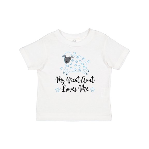 Inktastic My Great Aunt Loves Me Lamb Boys or Girls Baby T-Shirt
